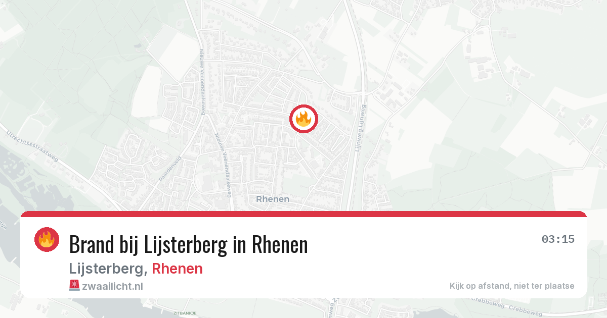 Brand bij Lijsterberg in Rhenen — 3 jun 2026