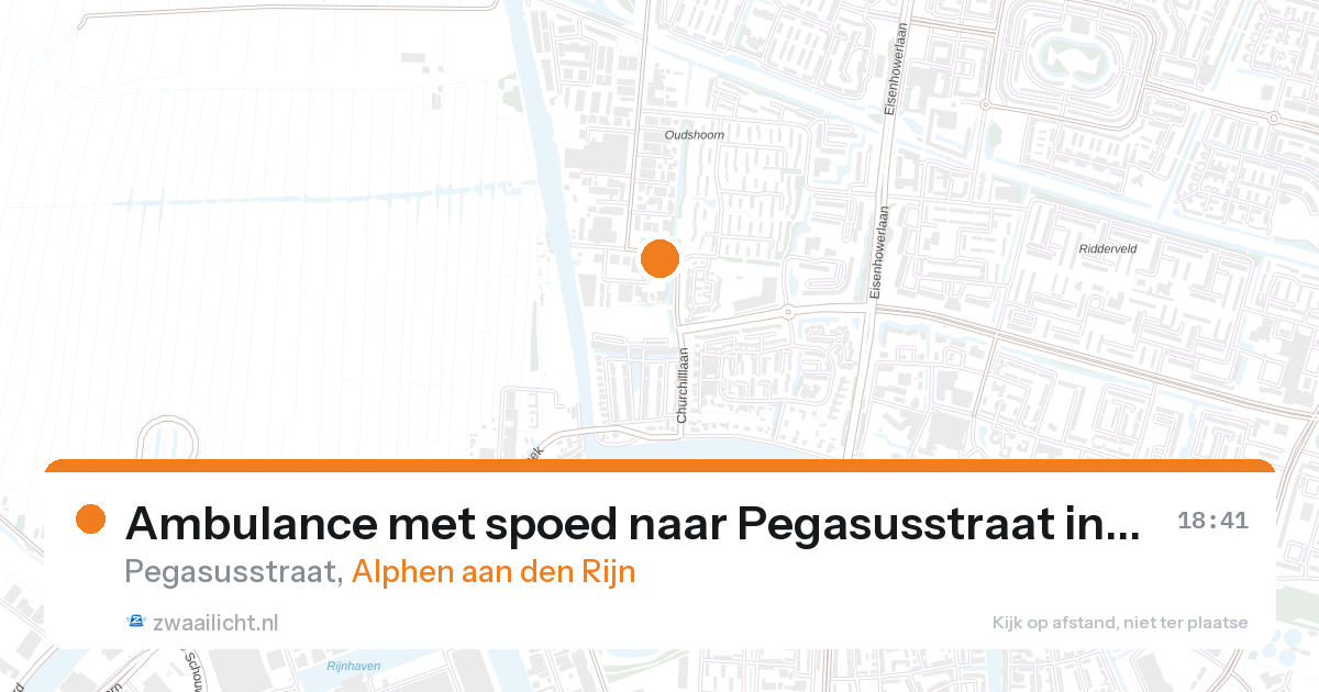 Ambulance met spoed naar Pegasusstraat in Alphen aan den Rijn — 8 mei 2026