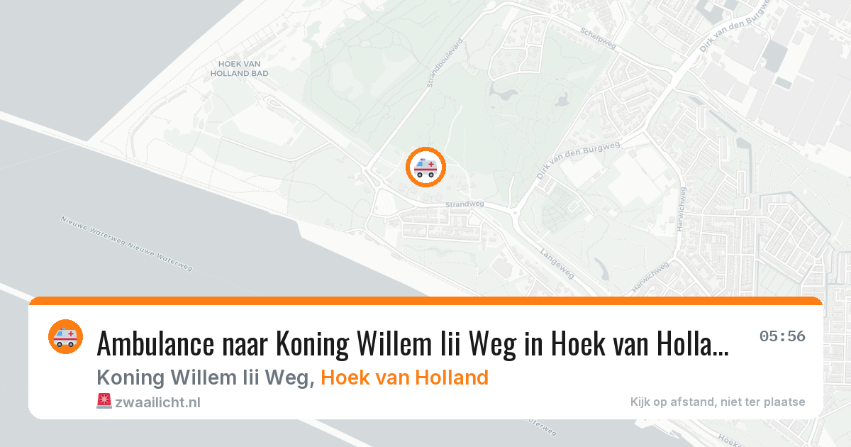 Ambulance naar Koning Willem Iii Weg in Hoek van Holland — 28 jun 2026