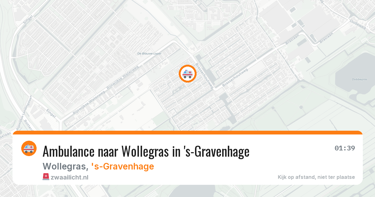 Ambulance naar Wollegras in 's-Gravenhage — 10 aug 2026