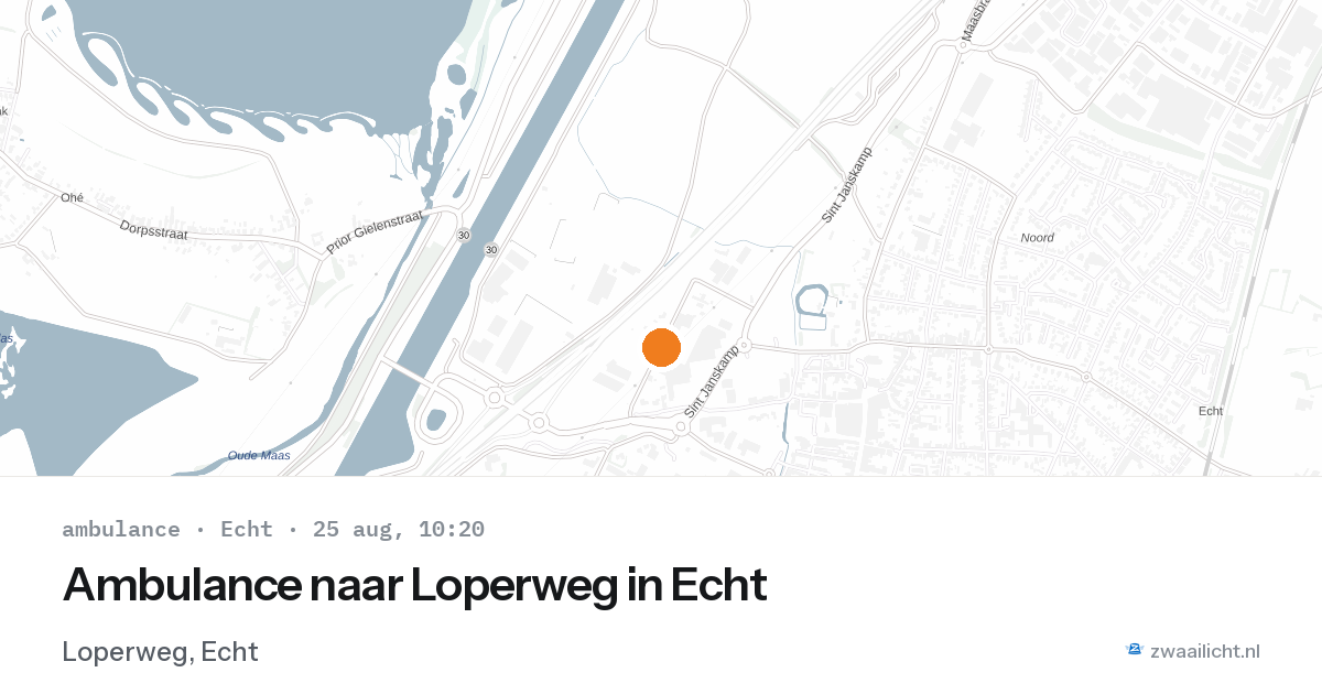 Ambulance naar Loperweg in Echt — 25 aug 2026