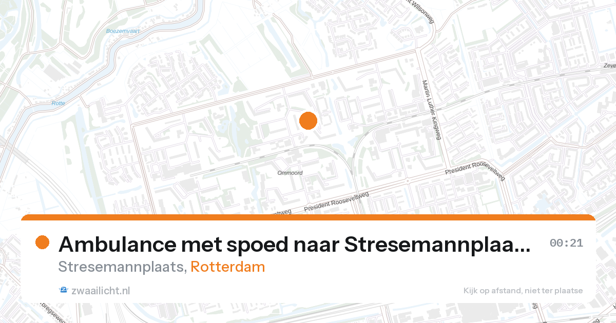 Ambulance met spoed naar Stresemannplaats in Rotterdam — 31 jan 2026