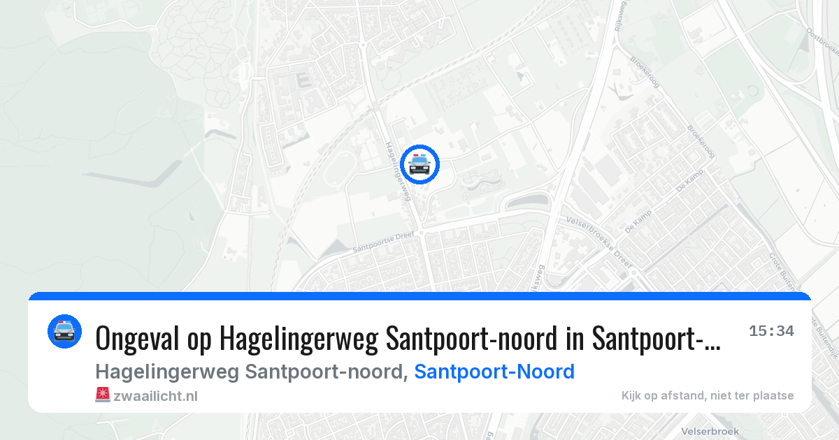 Ongeval op Hagelingerweg Santpoort-noord in Santpoort-Noord — 12 mei 2026