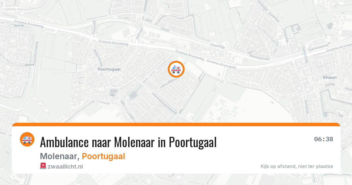 Ambulance naar Molenaar in Poortugaal — 31 jul 2026
