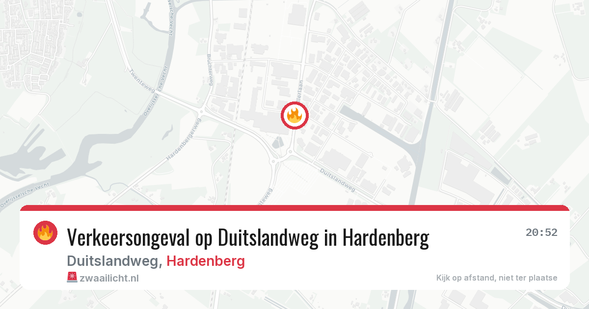 Verkeersongeval op Duitslandweg in Hardenberg — 5 aug 2026