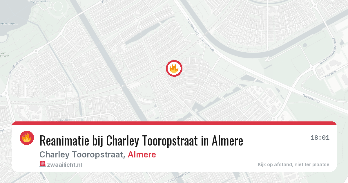 Reanimatie bij Charley Tooropstraat in Almere — 19 jul 2026
