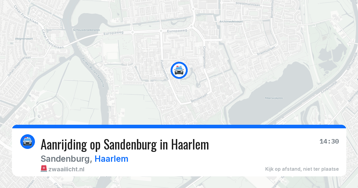 Aanrijding op Sandenburg in Haarlem — 27 mei 2026