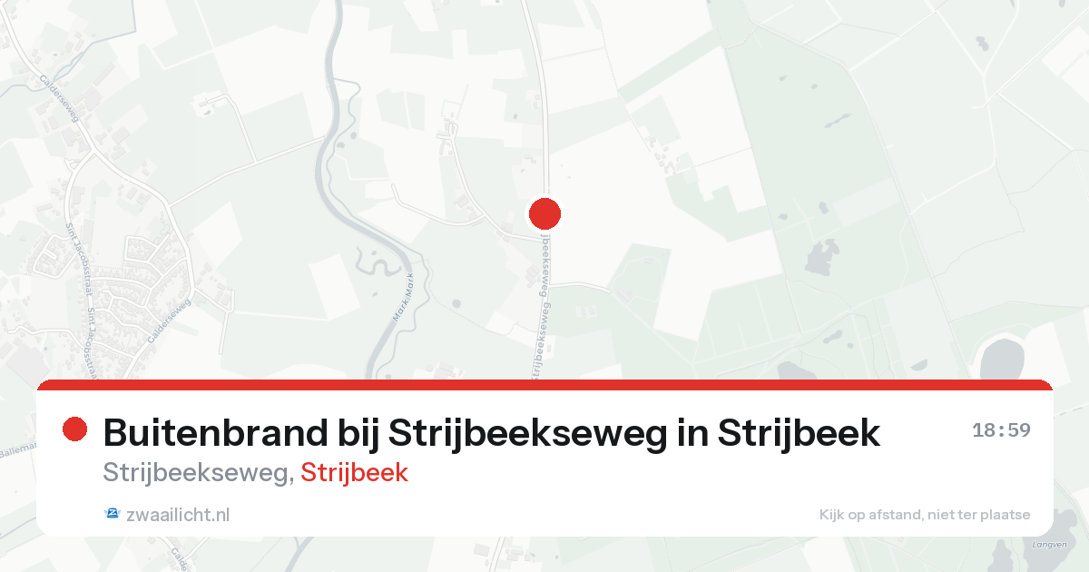 Buitenbrand bij Strijbeekseweg in Strijbeek — 21 aug 2026