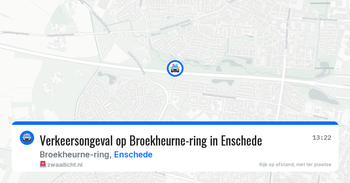Verkeersongeval op Broekheurne-ring in Enschede — 28 jan 2026