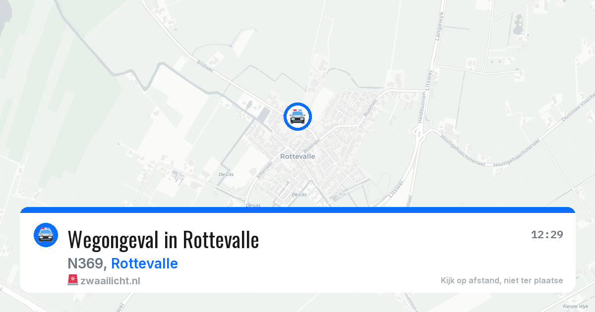 Wegongeval in Rottevalle — 18 jun 2026