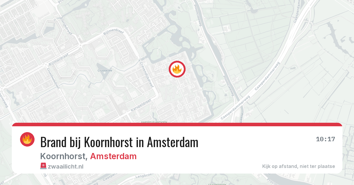 Brand bij Koornhorst in Amsterdam — 4 jul 2026