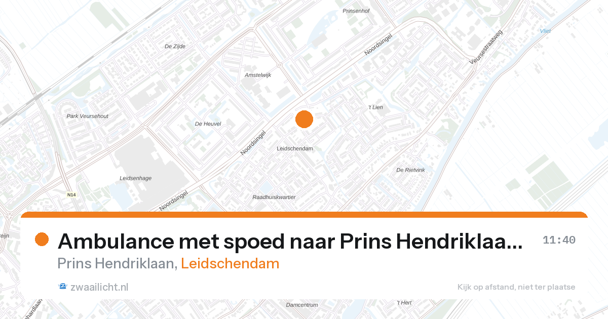 Ambulance met spoed naar Prins Hendriklaan in Leidschendam — 28 aug 2026