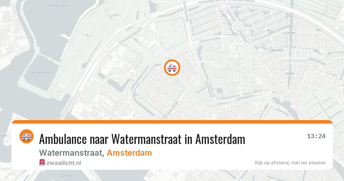 Ambulance naar Watermanstraat in Amsterdam — 29 jan 2026