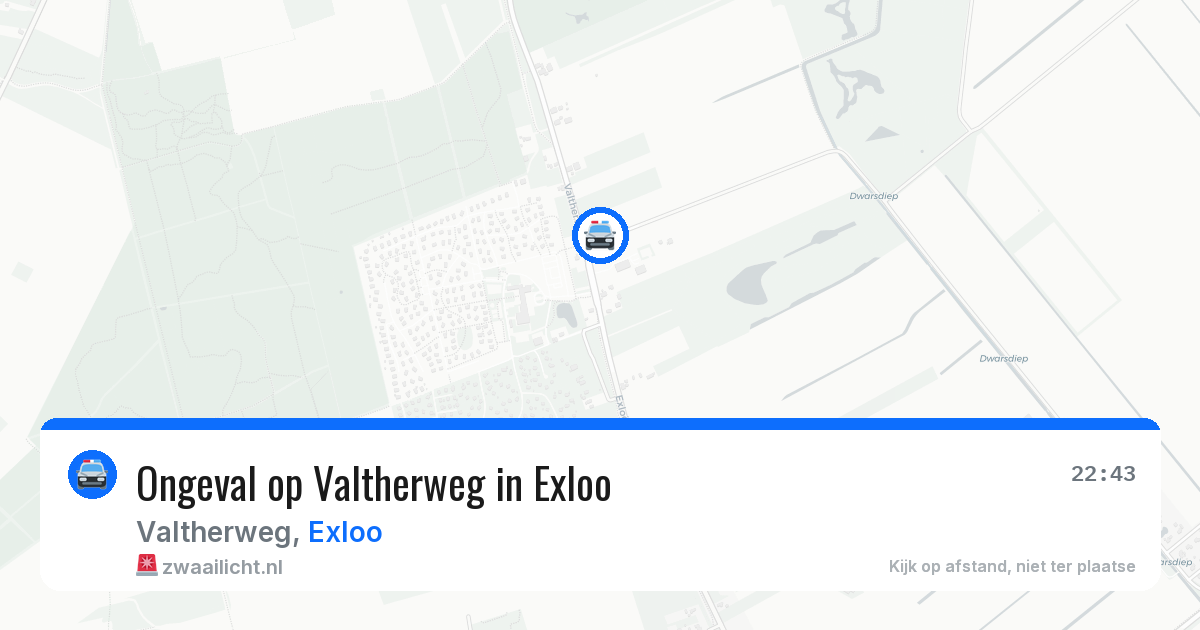 Ongeval op Valtherweg in Exloo — 4 jul 2026