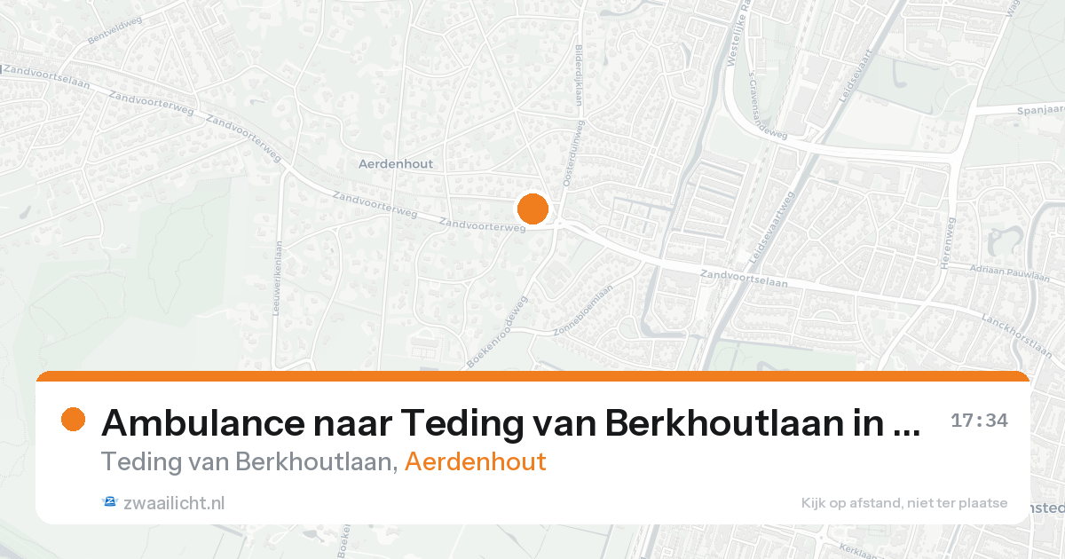 Ambulance naar Teding van Berkhoutlaan in Aerdenhout — 4 jun 2026