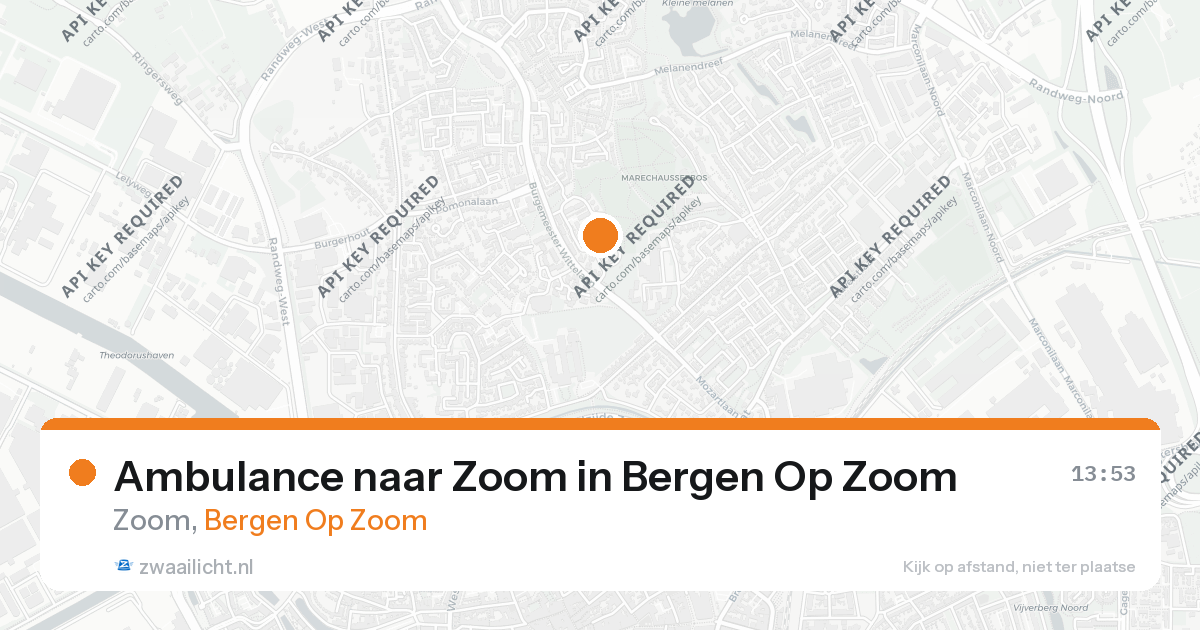 Ambulance naar Zoom in Bergen Op Zoom — 26 aug 2026