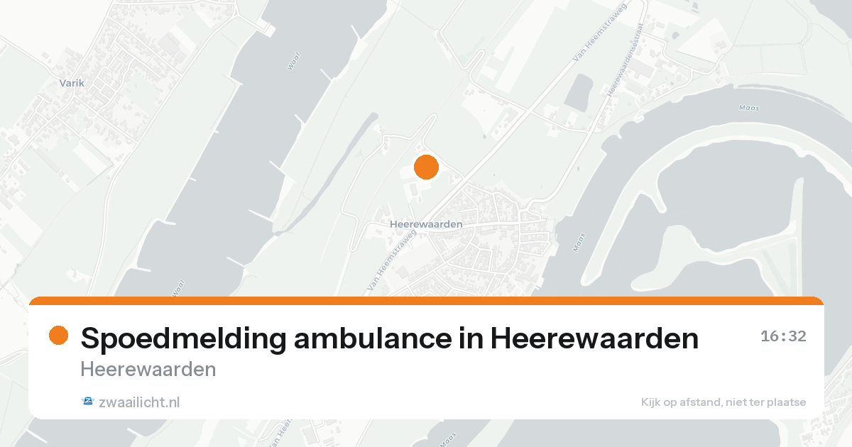 Spoedmelding ambulance in Heerewaarden — 30 jan 2026