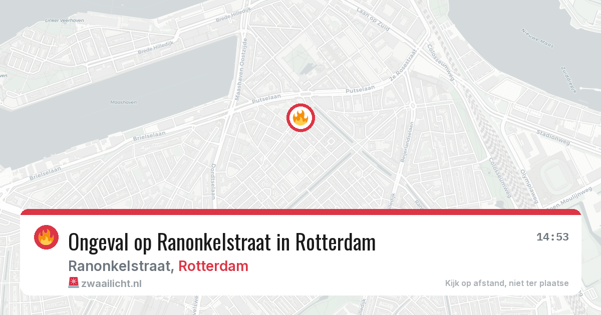 Ongeval op Ranonkelstraat in Rotterdam — 15 mei 2026