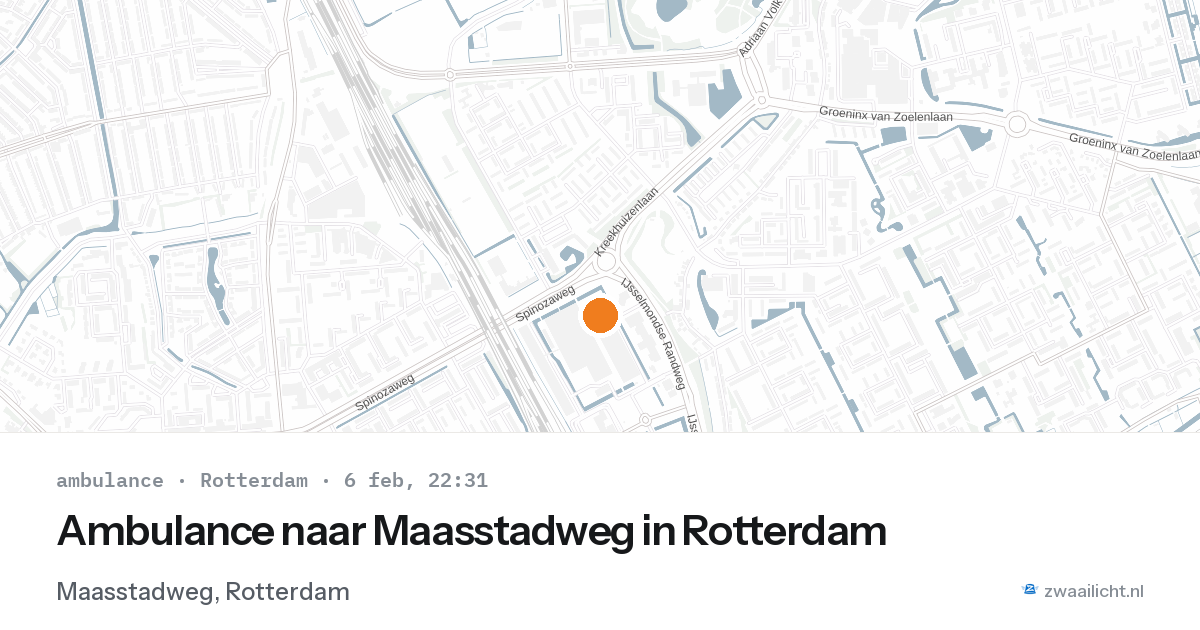 Ambulance naar Maasstadweg in Rotterdam — 6 feb 2026