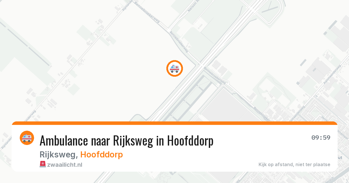 Ambulance naar Rijksweg in Hoofddorp — 13 jun 2026