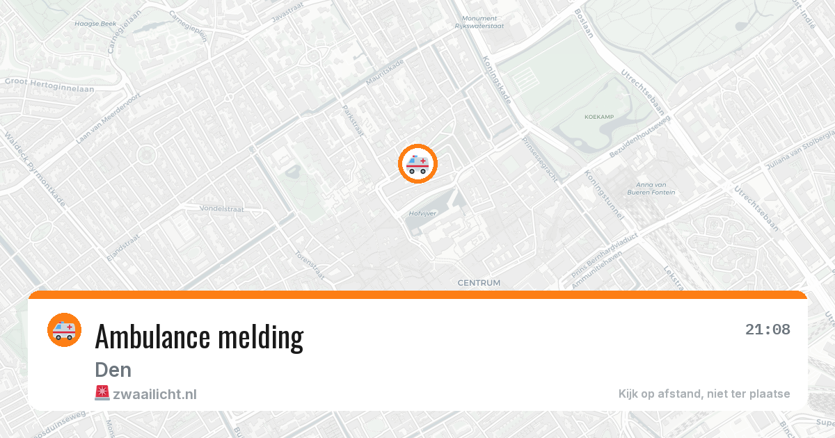Ambulance melding — 1 jul 2026