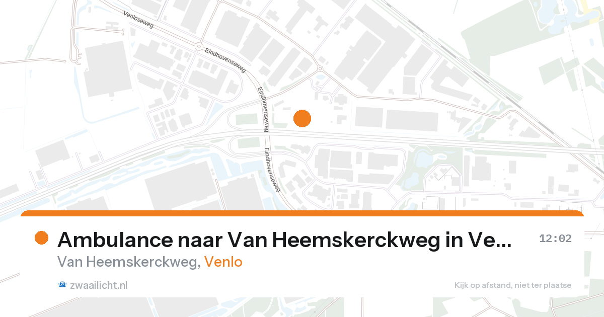 Ambulance naar Van Heemskerckweg in Venlo — 8 aug 2026