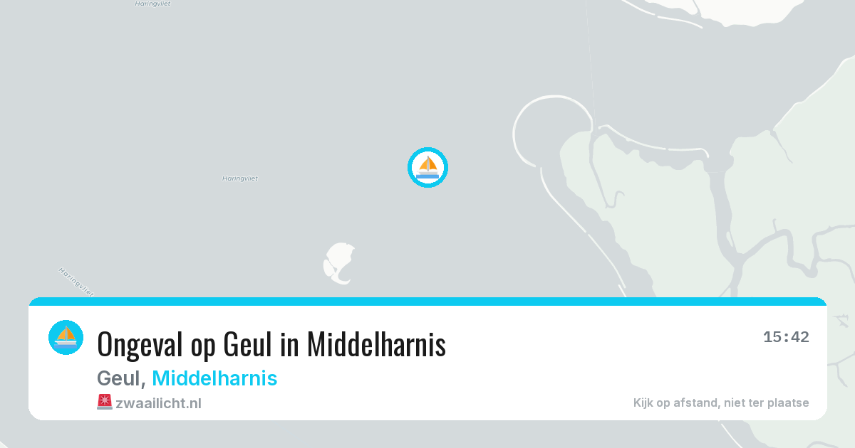 Ongeval op Geul in Middelharnis — 12 jul 2026