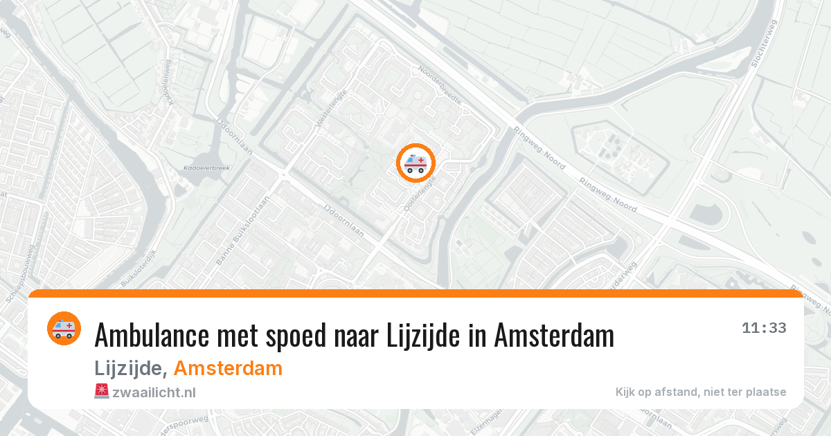 Ambulance met spoed naar Lijzijde in Amsterdam — 5 jun 2026