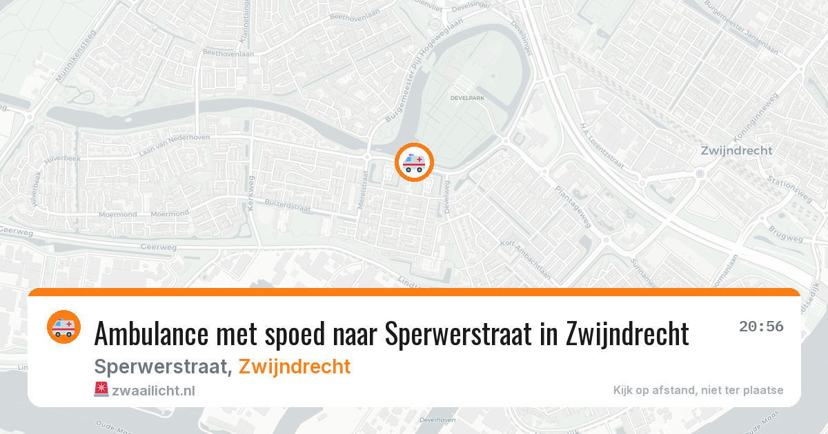 Ambulance met spoed naar Sperwerstraat in Zwijndrecht — 30 mei 2026
