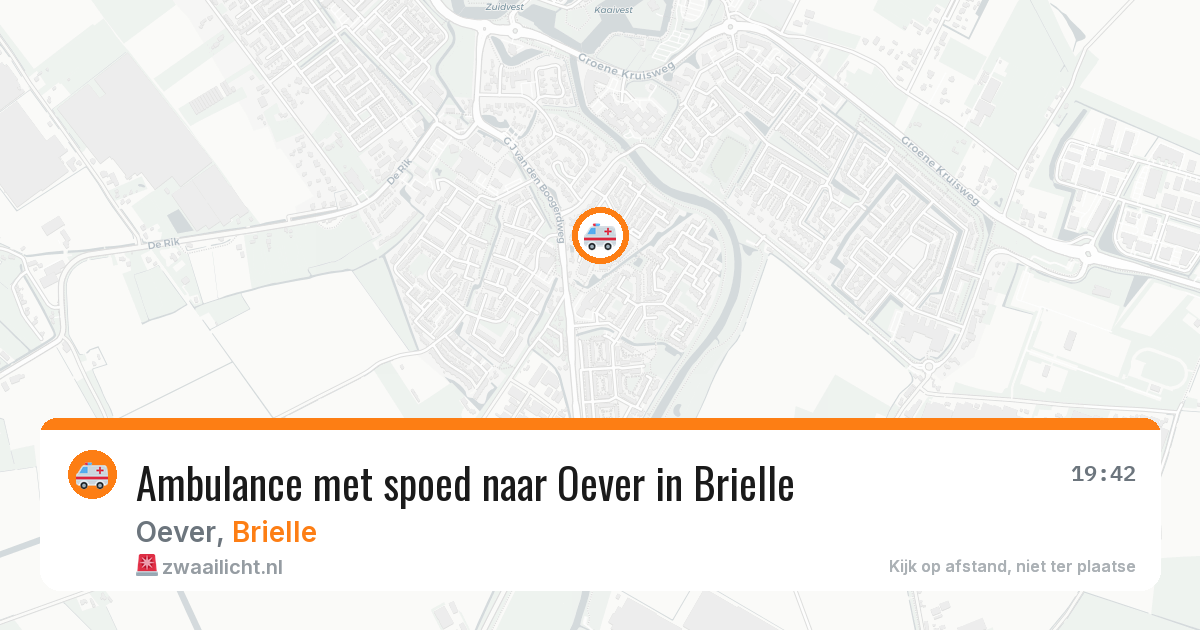 Ambulance met spoed naar Oever in Brielle — 6 mei 2026