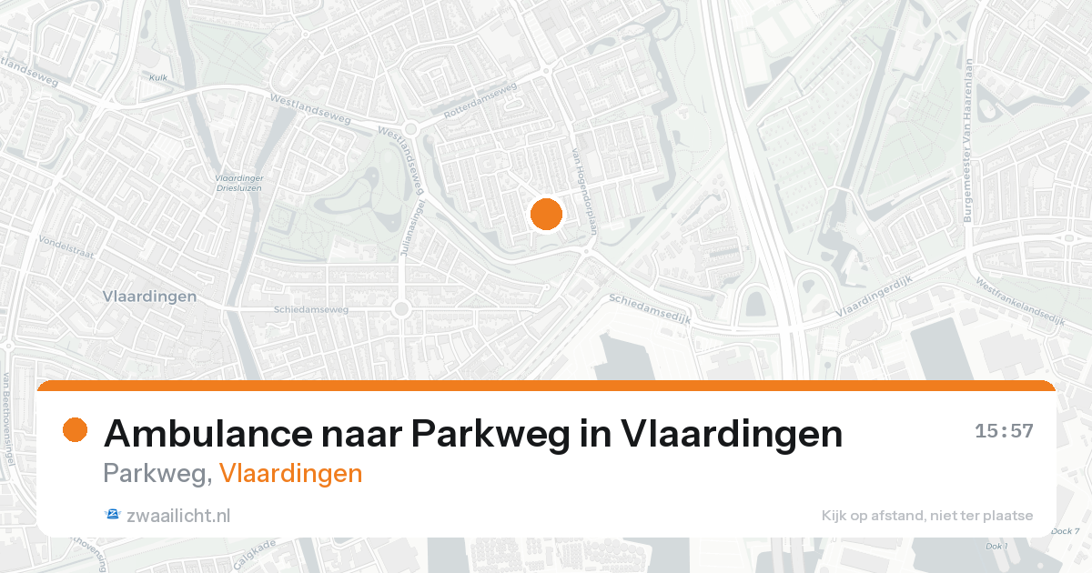 Ambulance naar Parkweg in Vlaardingen — 30 jan 2026