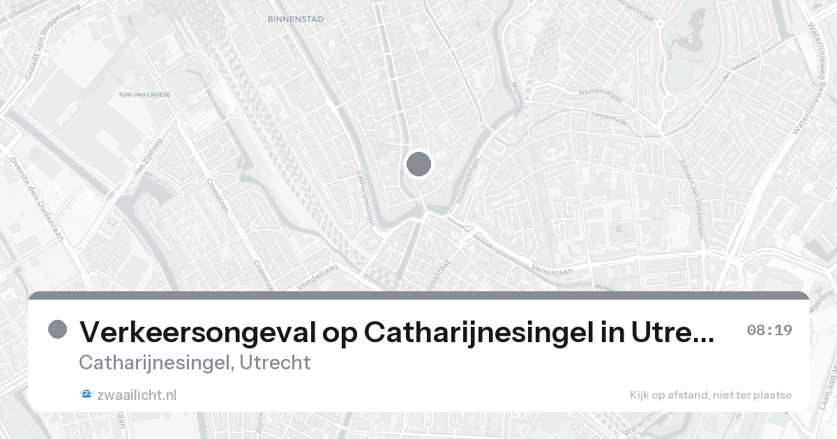 Verkeersongeval op Catharijnesingel in Utrecht — 7 feb 2026