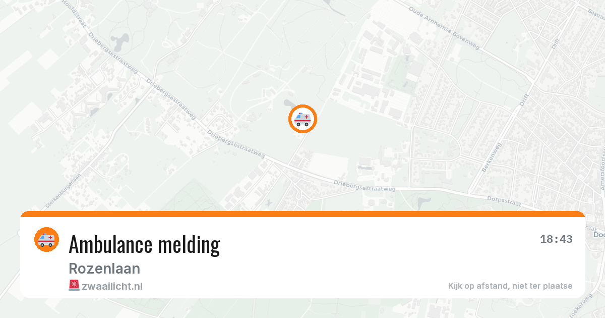 Ambulance melding — 30 jun 2026