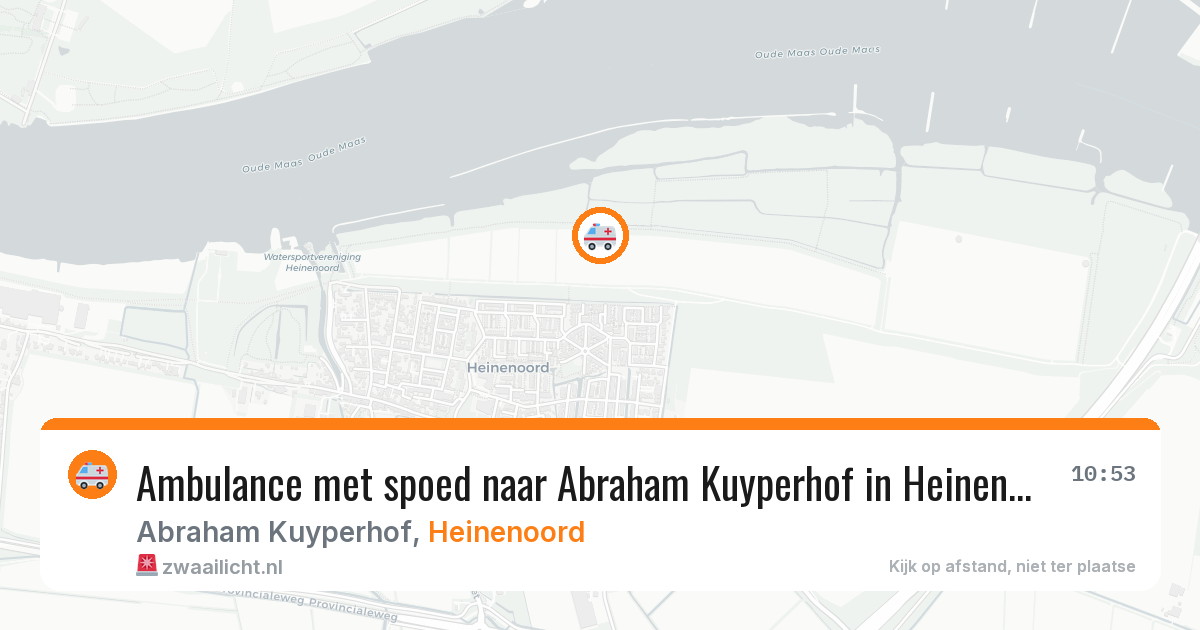 Ambulance met spoed naar Abraham Kuyperhof in Heinenoord — 30 apr 2026