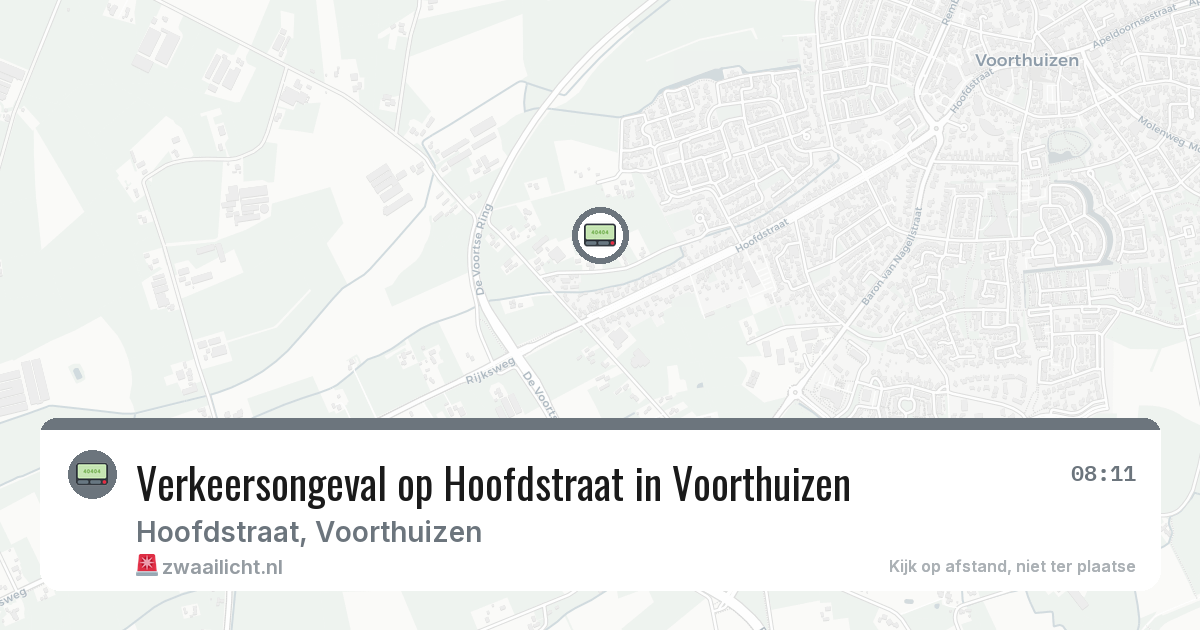 Verkeersongeval op Hoofdstraat in Voorthuizen — 9 feb 2026
