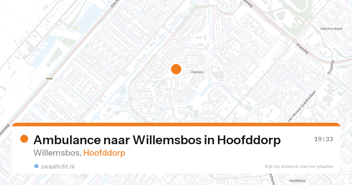 Ambulance naar Willemsbos in Hoofddorp — 15 jun 2026