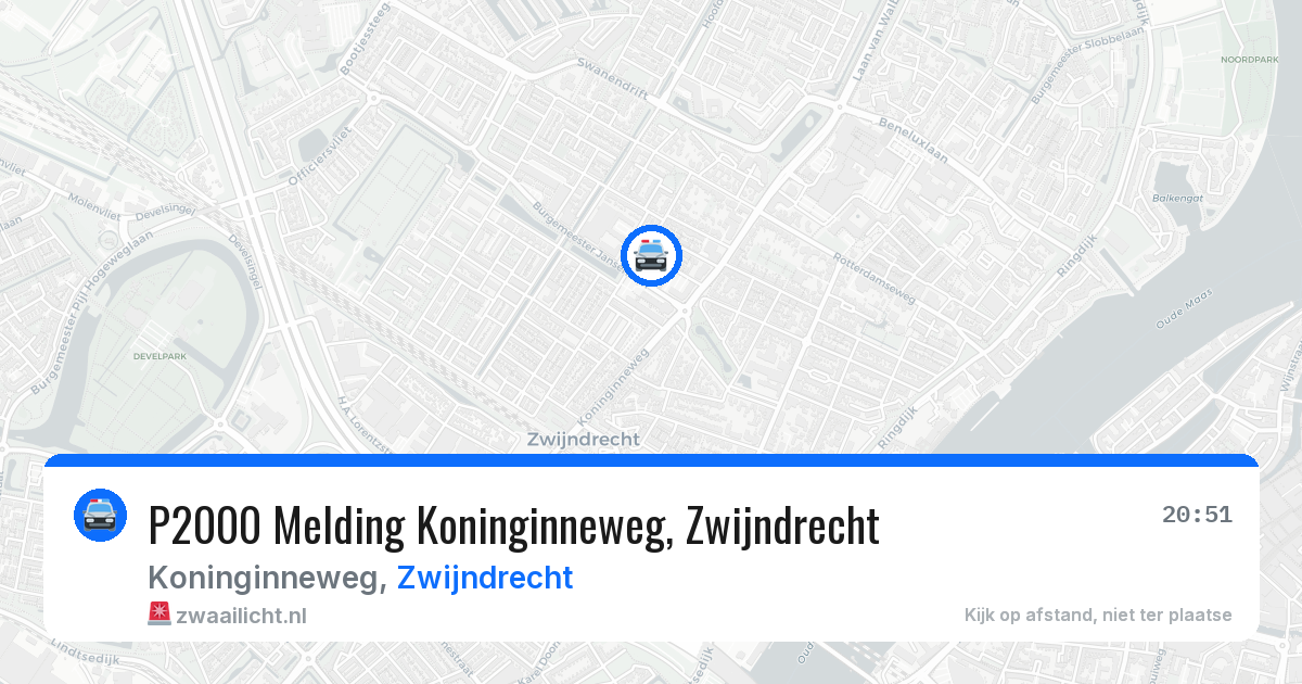 P2000 Melding Koninginneweg, Zwijndrecht — 10 mei 2026
