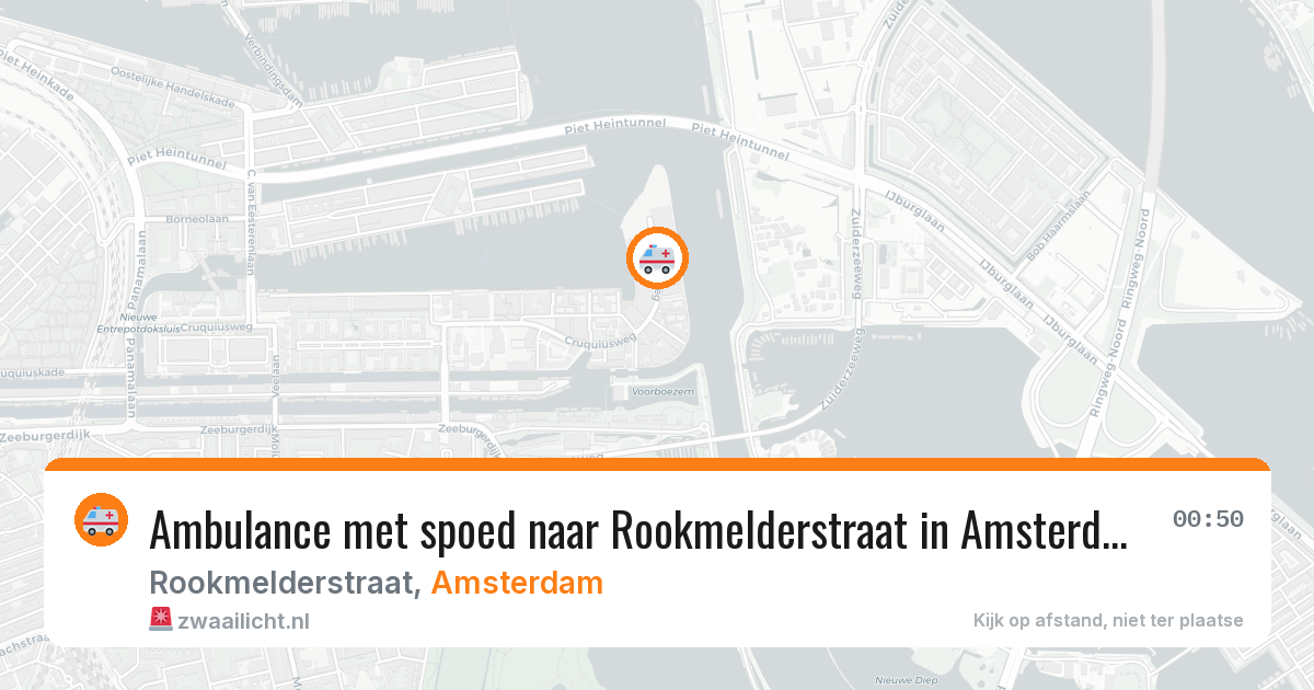 Ambulance met spoed naar Rookmelderstraat in Amsterdam — 4 jul 2026