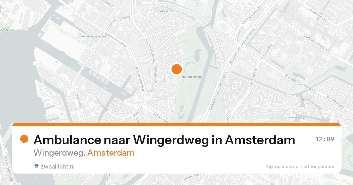 Ambulance naar Wingerdweg in Amsterdam — 19 aug 2026
