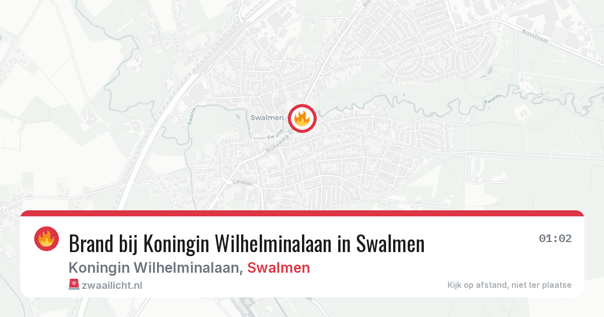 Brand bij Koningin Wilhelminalaan in Swalmen — 27 jan 2026