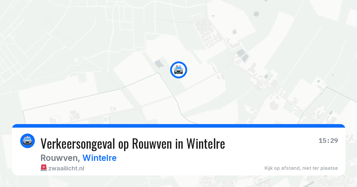 Verkeersongeval op Rouwven in Wintelre — 19 jul 2026