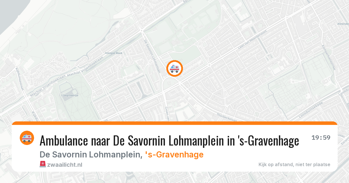 Ambulance naar De Savornin Lohmanplein in 's-Gravenhage — 9 mrt 2026