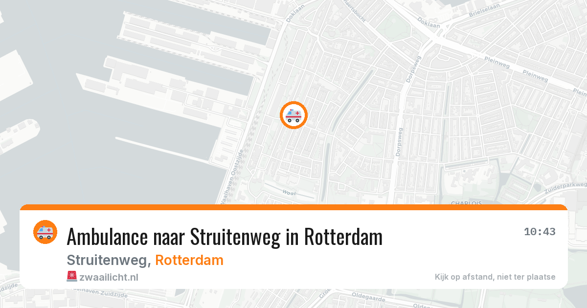 Ambulance naar Struitenweg in Rotterdam — 24 jun 2026