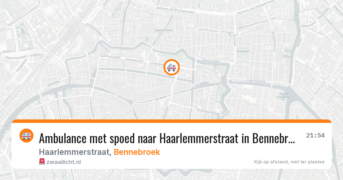 Ambulance met spoed naar Haarlemmerstraat in Bennebroek — 9 aug 2026