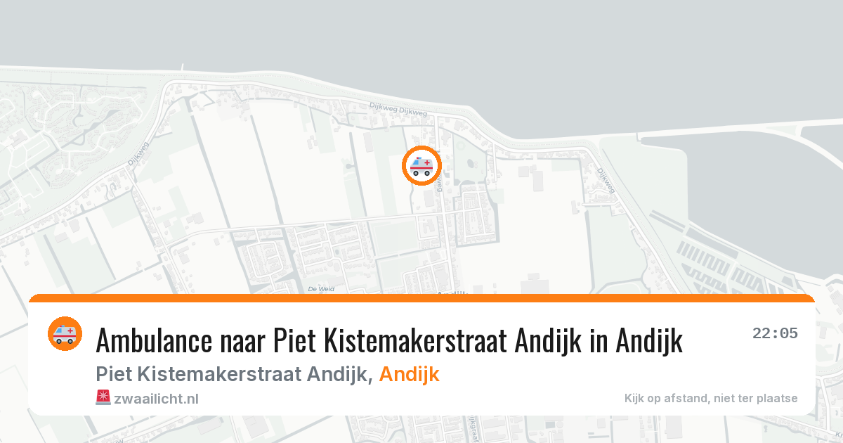Ambulance naar Piet Kistemakerstraat Andijk in Andijk — 31 jul 2026