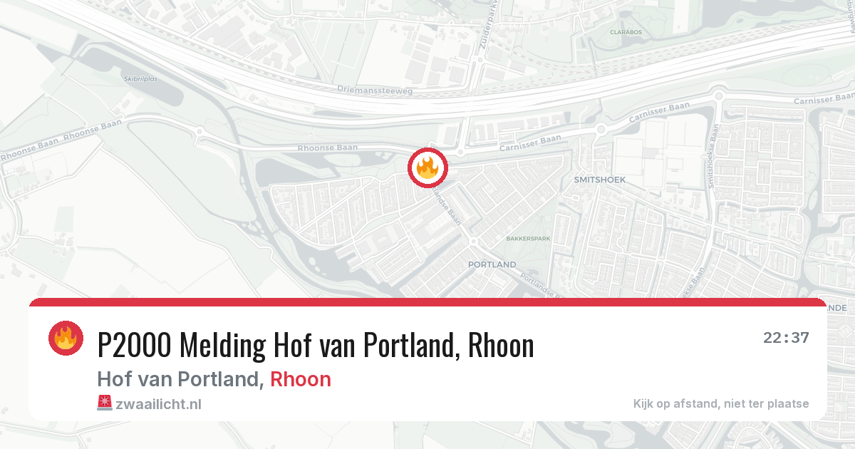 P2000 Melding Hof van Portland, Rhoon — 11 jun 2026