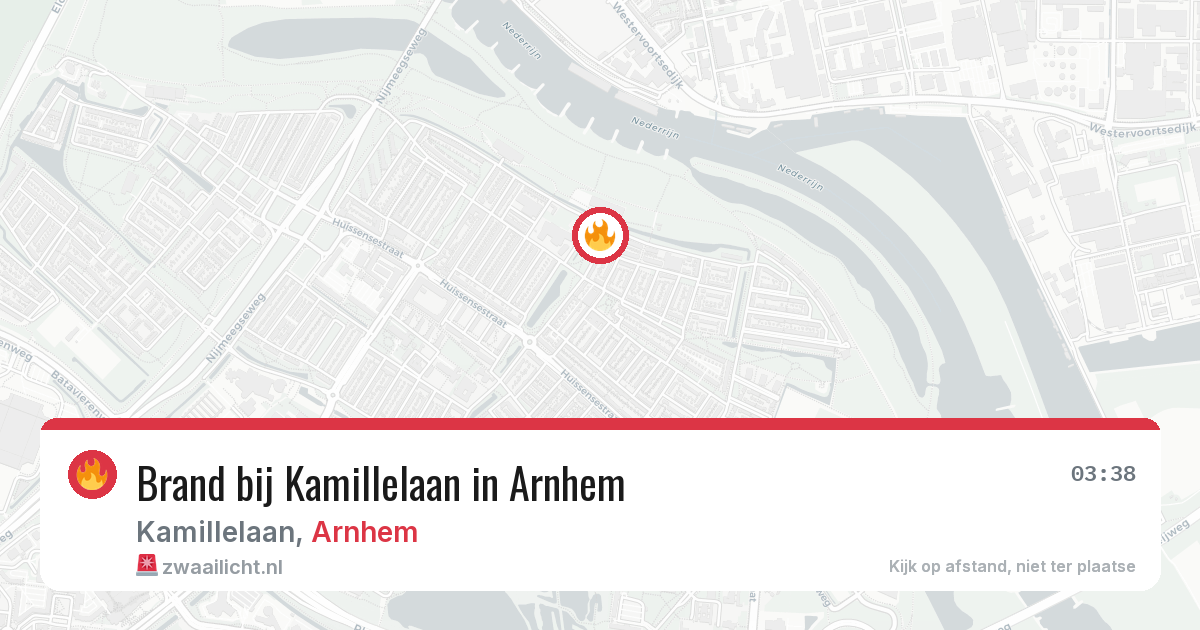 Brand bij Kamillelaan in Arnhem — 28 jun 2026