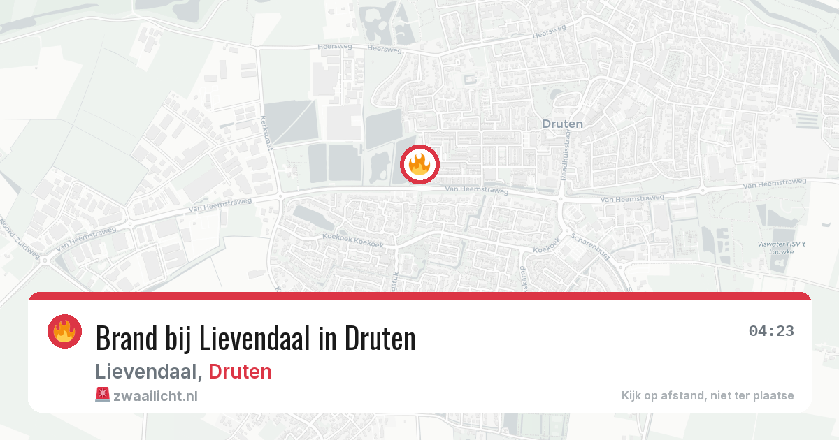 Brand bij Lievendaal in Druten — 21 jun 2026