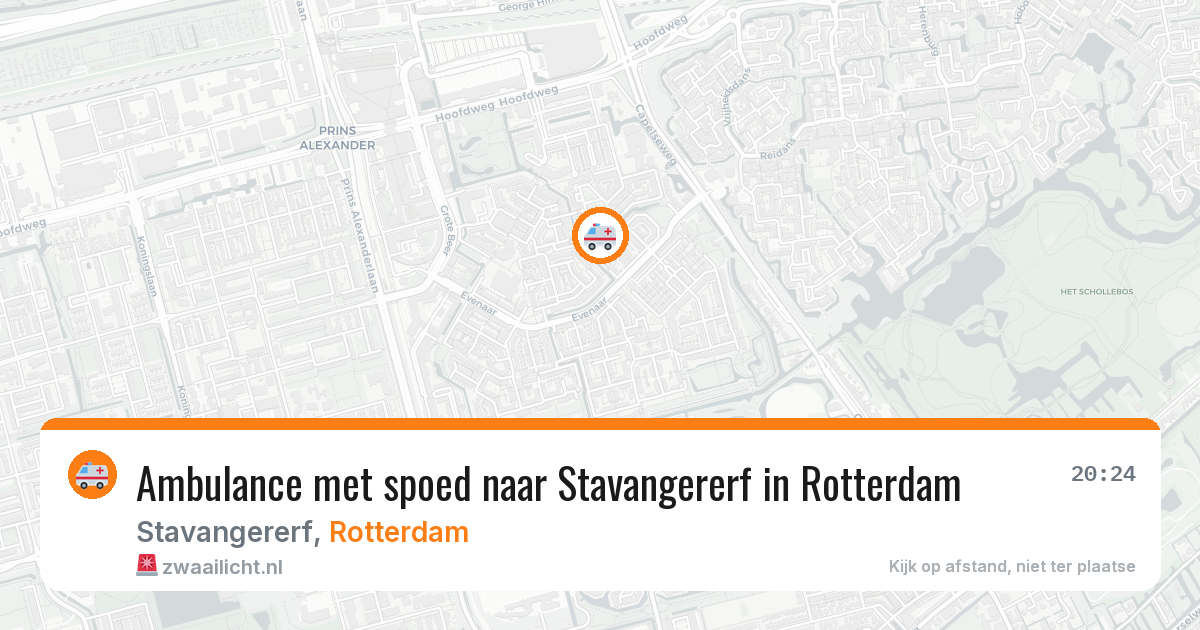 Ambulance met spoed naar Stavangererf in Rotterdam — 29 jul 2026
