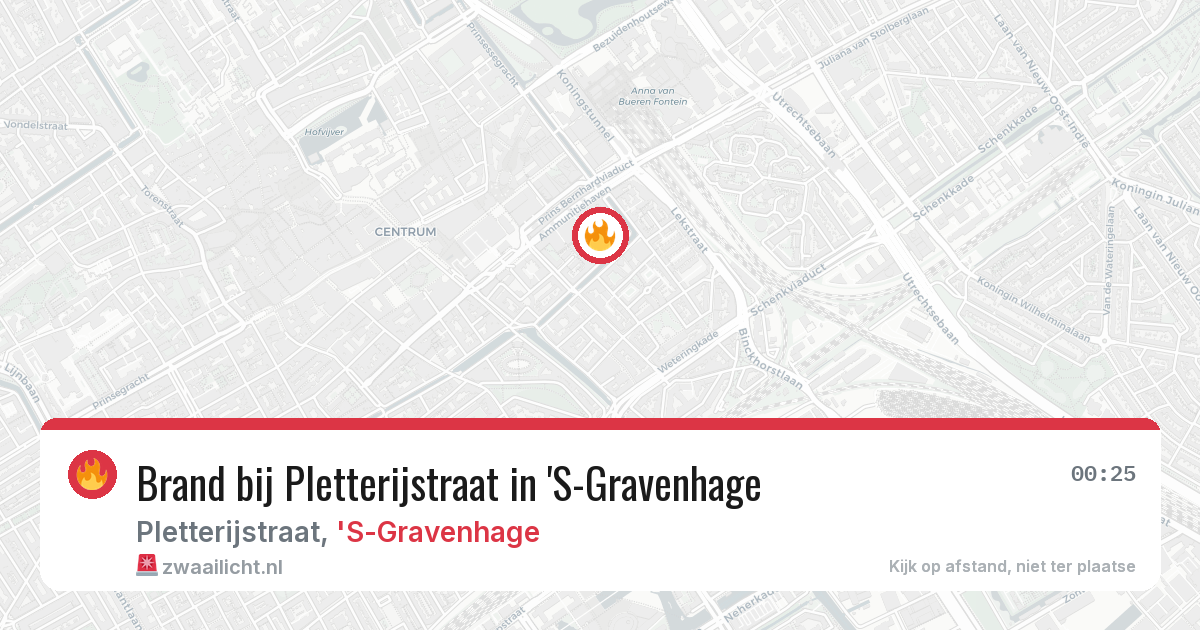Brand bij Pletterijstraat in 'S-Gravenhage — 9 jun 2026